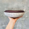 Edith Heath Ceramics White Speckled Glaze Pottery Bowl