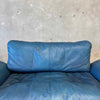 Danish Modern Leather & Teak Settee By Komfort - Denmark