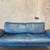 Danish Modern Leather & Teak Sofa By Komfort- Denmark