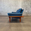 Danish Modern Leather & Teak Sofa By Komfort- Denmark
