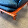 Danish Modern Leather & Teak Sofa By Komfort- Denmark