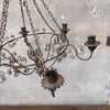 Vintage Wrought Iron Six Candle Light Fixture