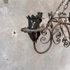Vintage Wrought Iron Six Candle Light Fixture
