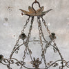 Vintage Wrought Iron Six Candle Light Fixture