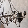 Vintage Wrought Iron Six Candle Light Fixture