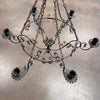 Vintage Wrought Iron Six Candle Light Fixture