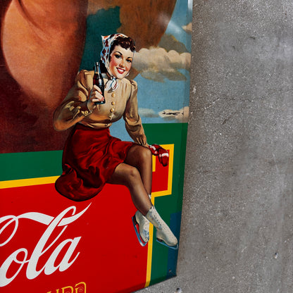 1982 Coca Cola Metal Sign