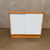 Mid Century Solid Wood Pegboard Cabinet
