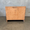 Mid Century Solid Wood Pegboard Cabinet