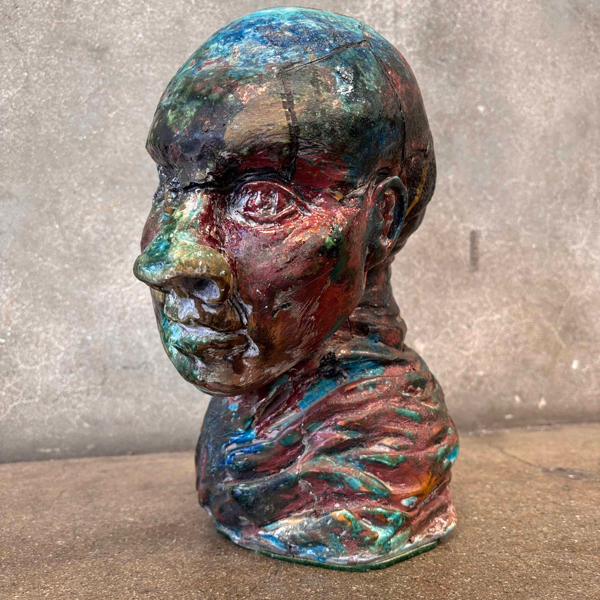 Mid Century Head Sculpture