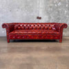 Vintage Baker Oxblood Chesterfield Sofa