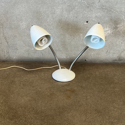 1950's Gerald Thurston Style Desk Lamp w/Bullet Shades