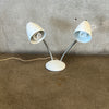 1950's Gerald Thurston Style Desk Lamp w/Bullet Shades