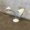 1950's Gerald Thurston Style Desk Lamp w/Bullet Shades