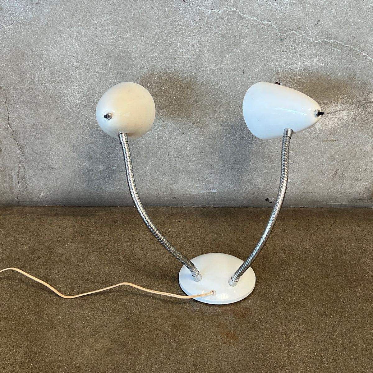 1950's Gerald Thurston Style Desk Lamp w/Bullet Shades