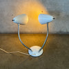 1950's Gerald Thurston Style Desk Lamp w/Bullet Shades