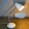 1950's Gerald Thurston Style Desk Lamp w/Bullet Shades