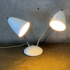 1950's Gerald Thurston Style Desk Lamp w/Bullet Shades