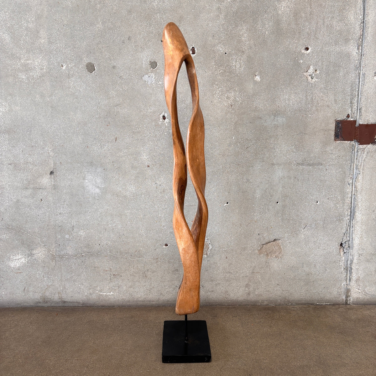 Organic Adriana Shamaris Style Sona Wood Sculpture on Stand