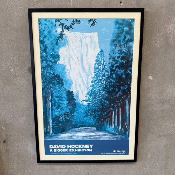 Vintage David Hockney Exhibition Poster