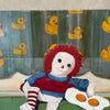 Vintage Oil on Canvas Raggedy Andy