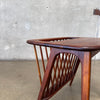 Solid Walnut Side Table By Arthur Umanoff