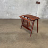 Solid Walnut Side Table By Arthur Umanoff