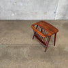 Solid Walnut Side Table By Arthur Umanoff