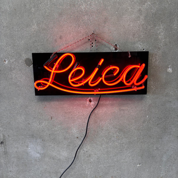 Vintage Leica Camera Neon Dealer Sign