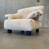 Mid-Century Linge Roset Corduroy Lounge Chair, France