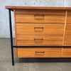 Mid Century Mahogany & Iron 8 Drawer Dresser