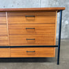 Mid Century Mahogany & Iron 8 Drawer Dresser