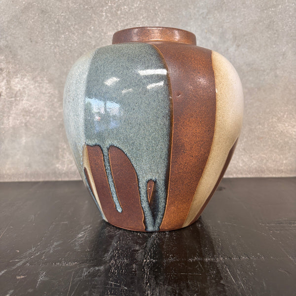 Mid Century Pottery Vase By Robert Maxwell