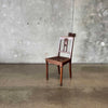 Antique Oak & Cane Desk/ Side Chair