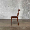 Antique Oak & Cane Desk/ Side Chair
