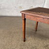 Antique Oak & Cane Desk/ Side Chair