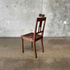 Antique Oak & Cane Desk/ Side Chair