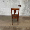 Antique Oak & Cane Desk/ Side Chair