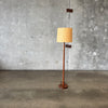 Mid Century Walnut Floor Lamp