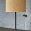 Mid Century Walnut Floor Lamp