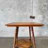 Turned Leg Oak Table/ Plant Stand