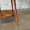 Turned Leg Oak Table/ Plant Stand