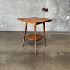 Turned Leg Oak Table/ Plant Stand