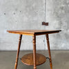 Turned Leg Oak Table/ Plant Stand