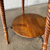Turned Leg Oak Table/ Plant Stand