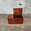 Mid Century Open End Walnut Trunk