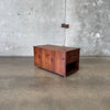 Mid Century Open End Walnut Trunk