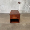 Mid Century Open End Walnut Trunk