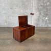 Mid Century Open End Walnut Trunk