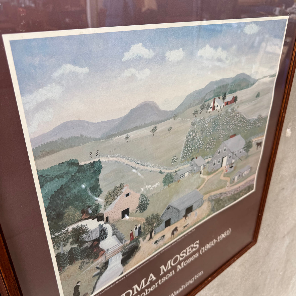 Grandma Moses Folk Art Poster